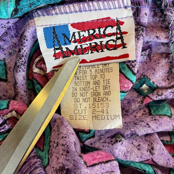 Vintage America America Geometric Print Skirt - Picture 2 of 7